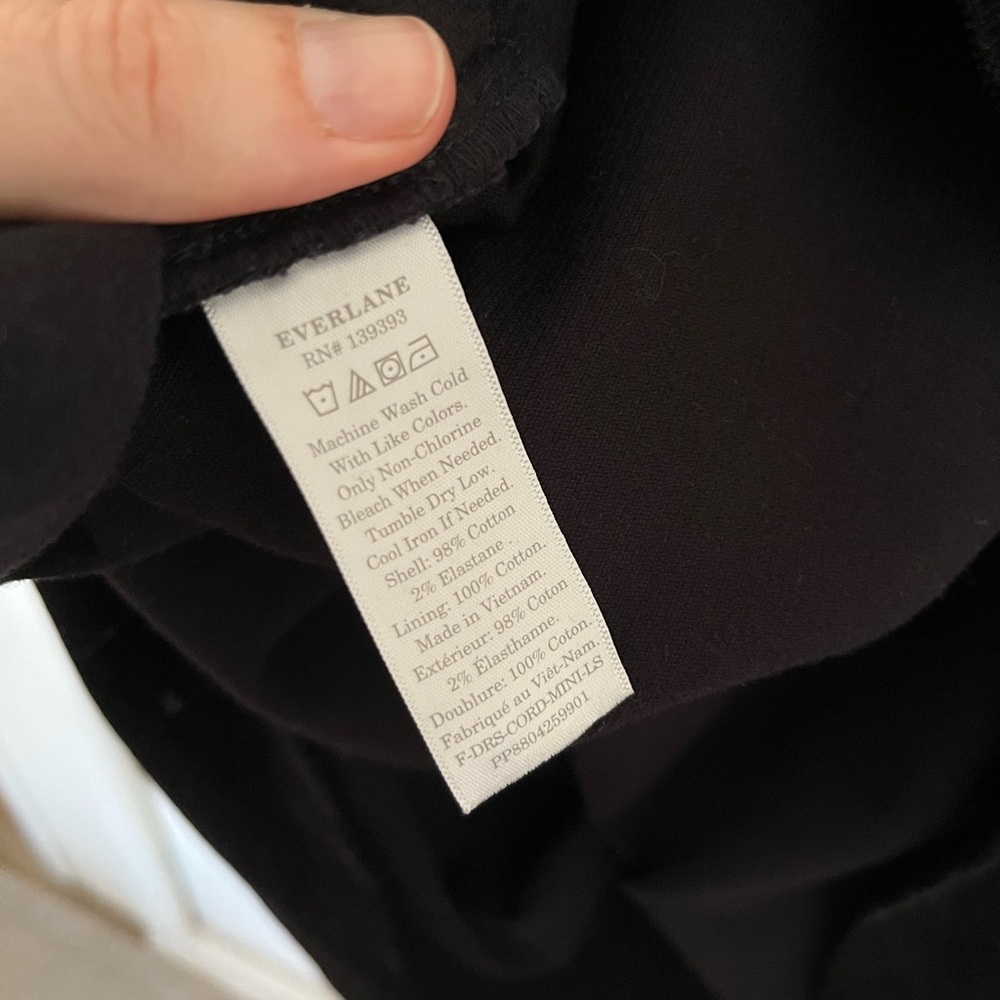 Everlane Corduroy Puffed Sleeve Babydoll Dress - Picture 5 of 5